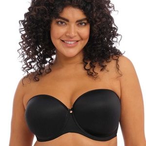 Elomi Black Moulded Strapless Bra Size 36I